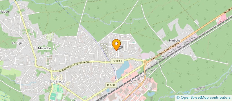 localisation de l'entreprise ASOSIE  BIGANOS