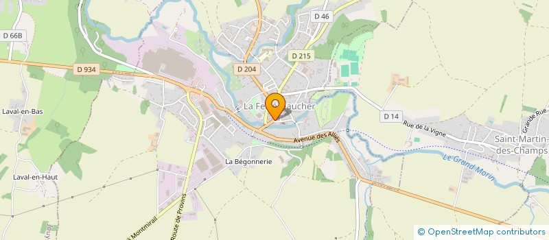 localisation de l'entreprise ASP  LA FERTE-GAUCHER