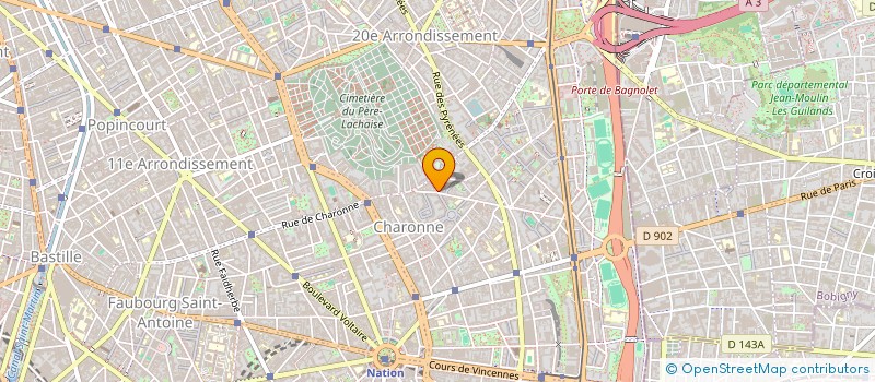 localisation de l'entreprise ASP  PARIS