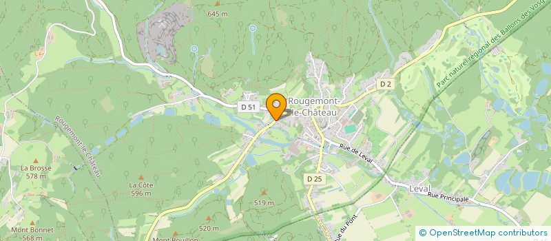 localisation de l'entreprise ASP  ROUGEMONT-LE-CHATEAU