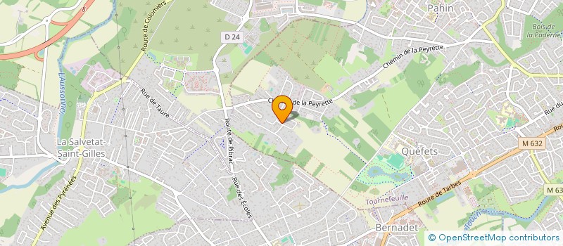 localisation de l'entreprise ASP  TOURNEFEUILLE