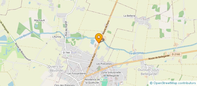 localisation de l'entreprise ASP COUVERTURE à QUIERS-SUR-BEZONDE