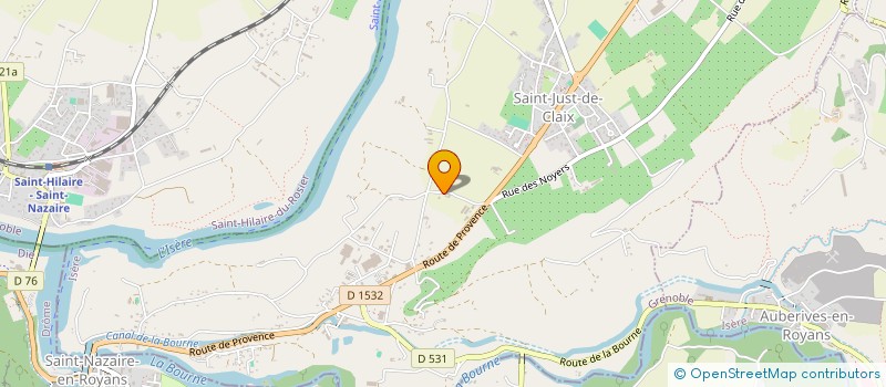 localisation de l'entreprise ASP DES CHIROUZES  SAINT-JUST-DE-CLAIX