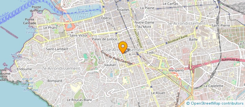 localisation de l'entreprise ASP EXPERTISE COMPTABLE  MARSEILLE