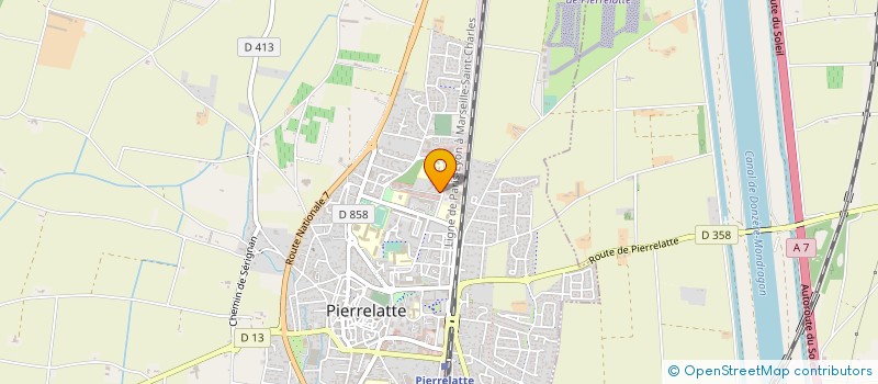 localisation de l'entreprise ASP JEU LYONNAIS  PIERRELATTE