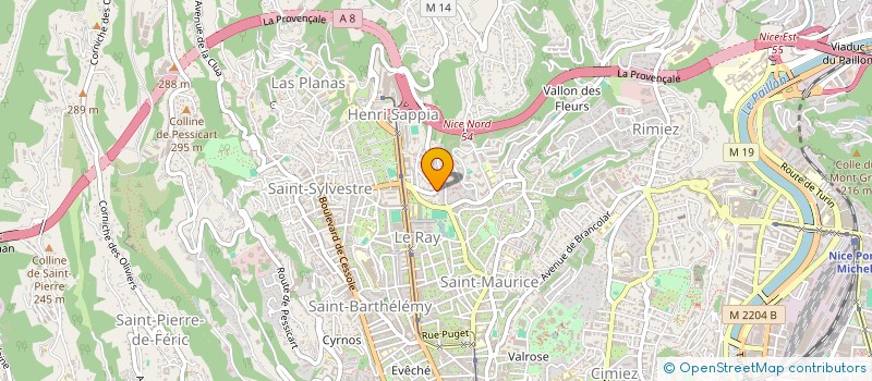 localisation de l'entreprise ASP SECURITE à NICE
