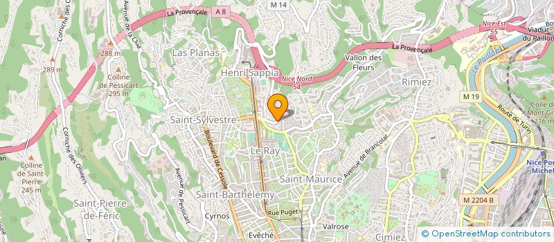 localisation de l'entreprise ASP SERVICE à NICE