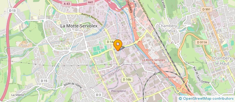 localisation de l'entreprise ASP-TELES  LA MOTTE-SERVOLEX