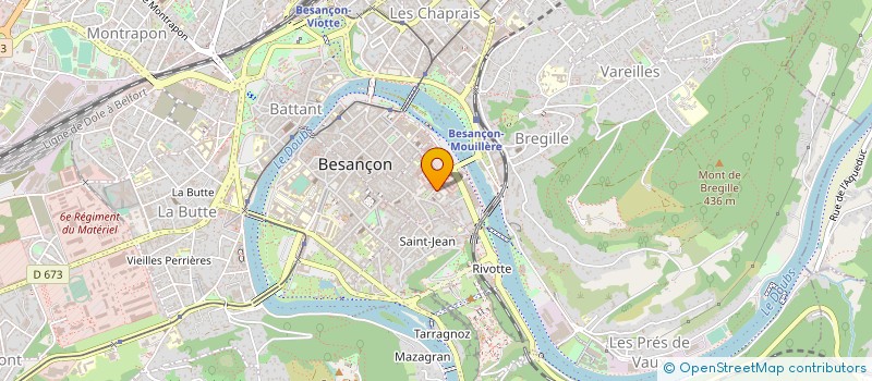 localisation de l'entreprise ASPAREF  BESANCON