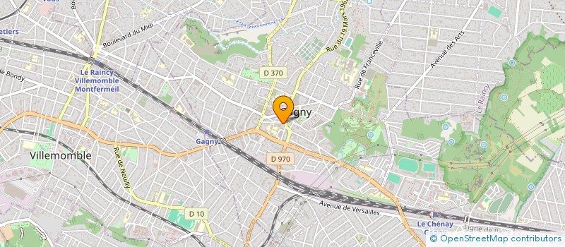 localisation de l'entreprise ASPC à GAGNY