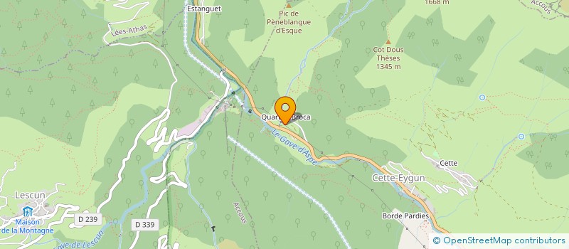 localisation de l'entreprise ASPE CONSTRUCTION  LEES-ATHAS