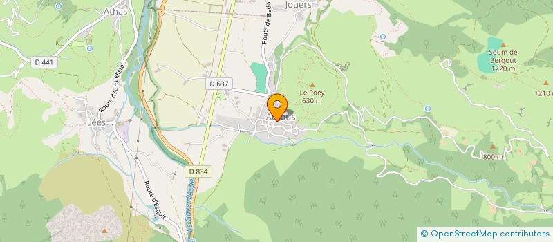 localisation de l'entreprise ASPE LASER à ACCOUS