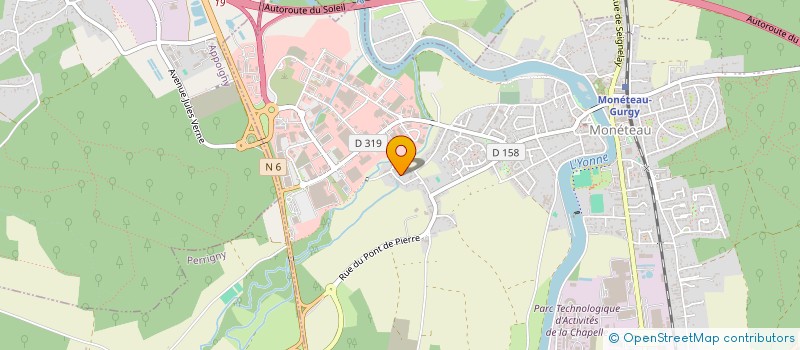 localisation de l'entreprise ASPECT  AUXERRE