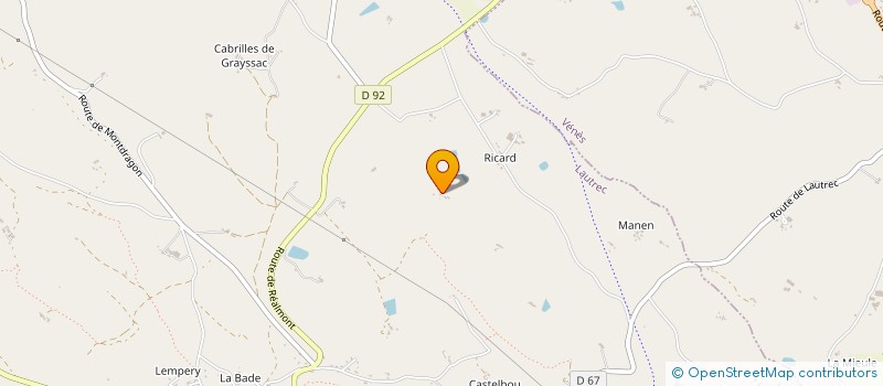 localisation de l'entreprise ASPECT S.A.R.L.  LAUTREC