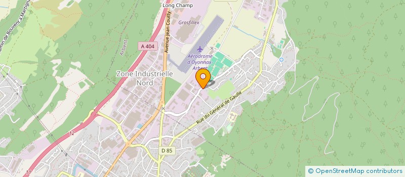 localisation de l'entreprise ASPECTA à ARBENT