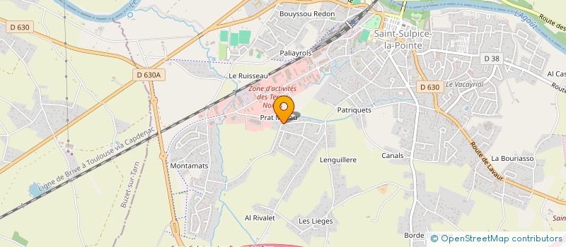 localisation de l'entreprise ASPEI ASSOCIATION SAINT-SULPICIENNE DES PARENTS D'ELEVES INDEPENDANTS à SAINT-SULPICE-LA-POINTE