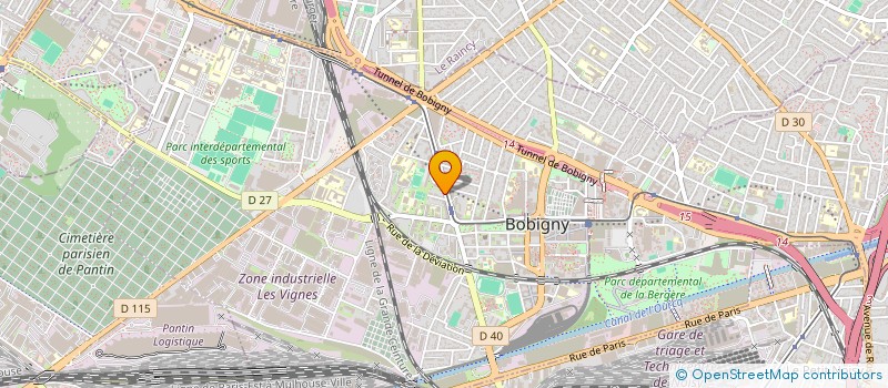 localisation de l'entreprise ASPEN LOC  BOBIGNY