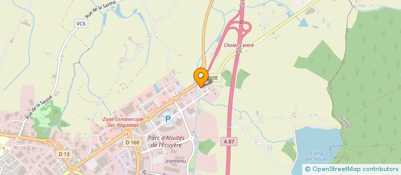 localisation de l'entreprise ASPEN2 à CHOLET