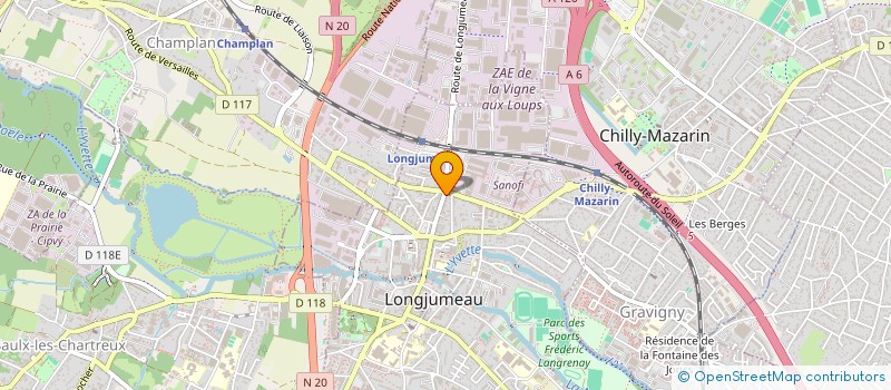 localisation de l'entreprise ASPENDOS à LONGJUMEAU