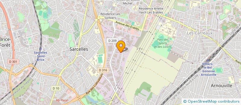 localisation de l'entreprise ASPENDOS à SARCELLES