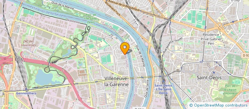 localisation de l'entreprise ASPERANTO  VILLENEUVE-LA-GARENNE