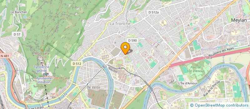 localisation de l'entreprise ASPERDIA  LA TRONCHE