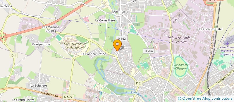 localisation de l'entreprise ASPERIENCE à DAMIGNY