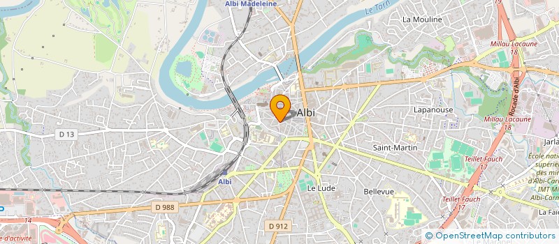 localisation de l'entreprise ASPERN à ALBI