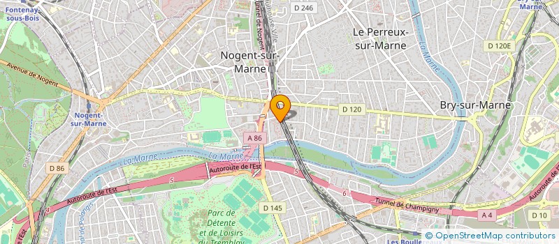 localisation de l'entreprise ASPHALT' à NOGENT-SUR-MARNE