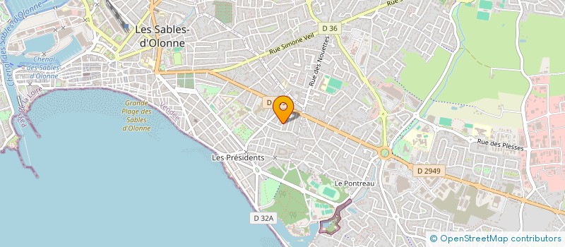 localisation de l'entreprise ASPHALT à LES SABLES D'OLONNE