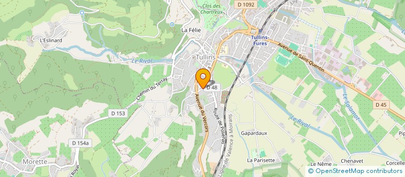 localisation de l'entreprise ASPHALT DISTRIBUTION INTERNATIONAL à TULLINS