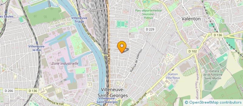 localisation de l'entreprise ASPHALTE à VILLENEUVE-SAINT-GEORGES