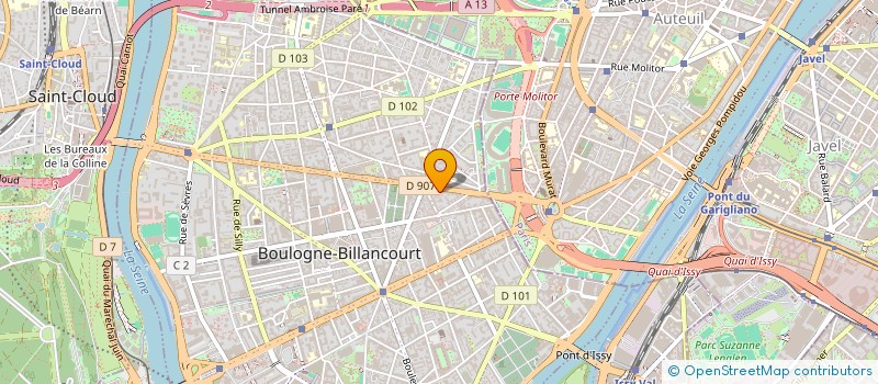 localisation de l'entreprise ASPHALTE à BOULOGNE-BILLANCOURT