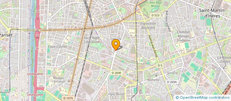 localisation de l'entreprise ASPHALTE CONNEXION à GRENOBLE