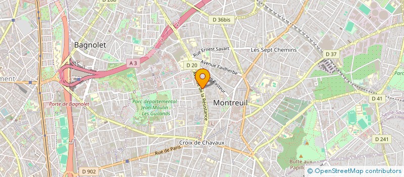 localisation de l'entreprise ASPHALTE DRIVER  MONTREUIL