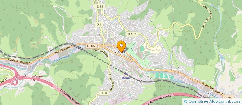 localisation de l'entreprise ASPHALTE ITINERANCES CULTURELLES  TARARE