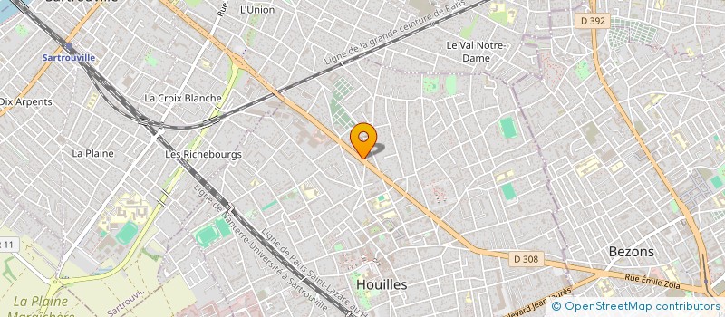 localisation de l'entreprise ASPHALTE MOTOS  HOUILLES