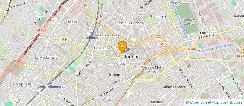 localisation de l'entreprise ASPHALTE SARL  ROUBAIX