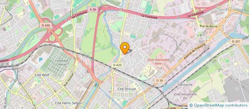 localisation de l'entreprise ASPHODEL  ILLZACH