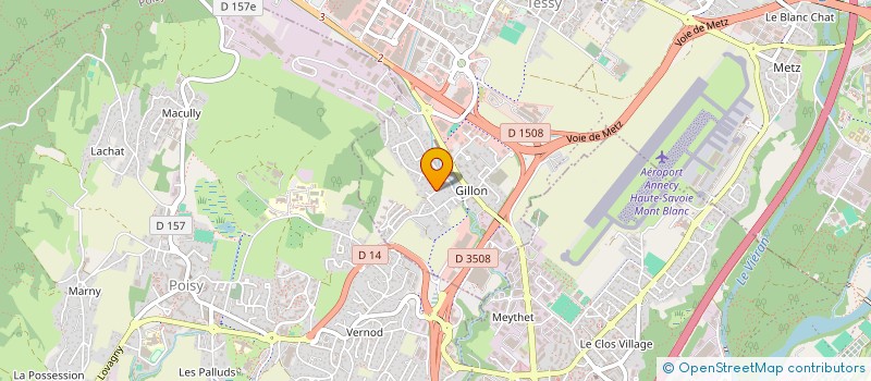 localisation de l'entreprise ASPHODELE  EPAGNY METZ-TESSY