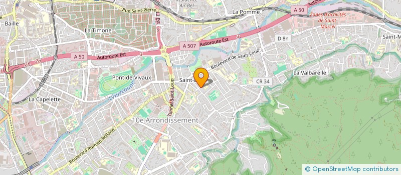 localisation de l'entreprise ASPHODELE DEVELOPPEMENT  MARSEILLE