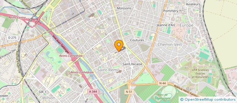 localisation de l'entreprise ASPHODELE ET COMPAGNIE  REIMS