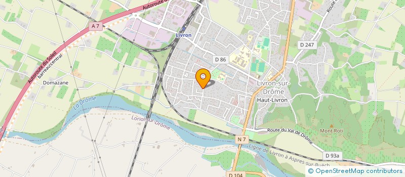 localisation de l'entreprise ASPHODELE FUNERAIRE  LIVRON-SUR-DROME