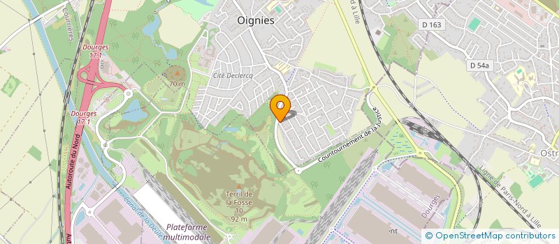 localisation de l'entreprise ASPHONE  OIGNIES