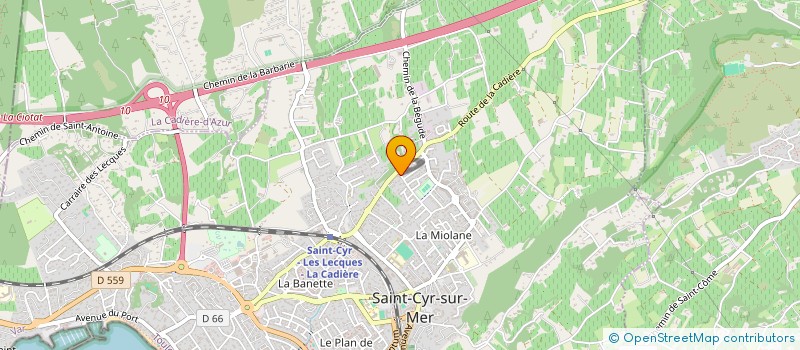 localisation de l'entreprise ASPI à SAINT-CYR-SUR-MER