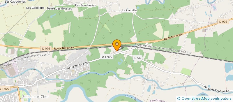 localisation de l'entreprise ASPI SILO  SELLES-SUR-CHER