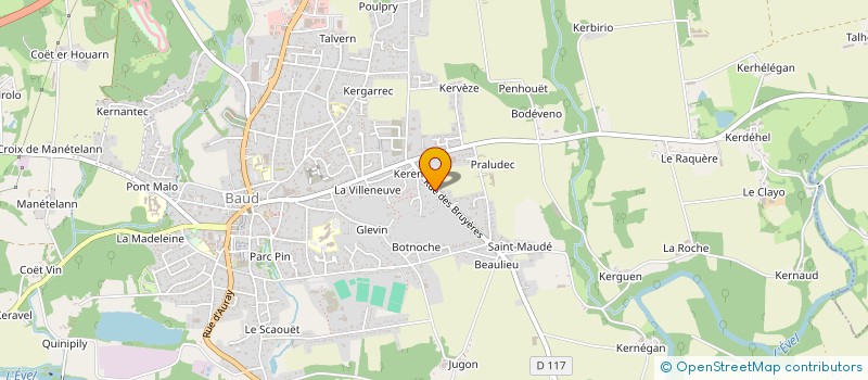 localisation de l'entreprise ASPIBREIZH  BAUD