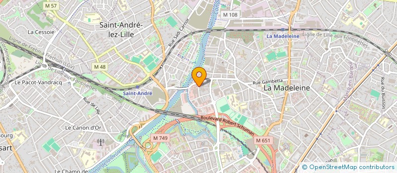 localisation de l'entreprise ASPIC à LA MADELEINE