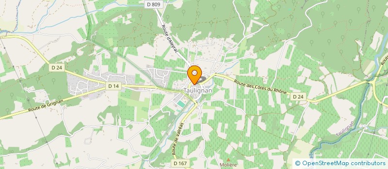 localisation de l'entreprise ASPIC  TAULIGNAN