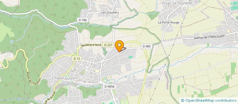 localisation de l'entreprise ASPIC  CHATEL-GUYON